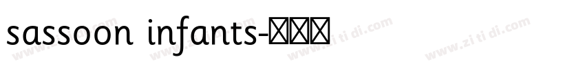 sassoon infants字体转换 sassoon infants字体转换